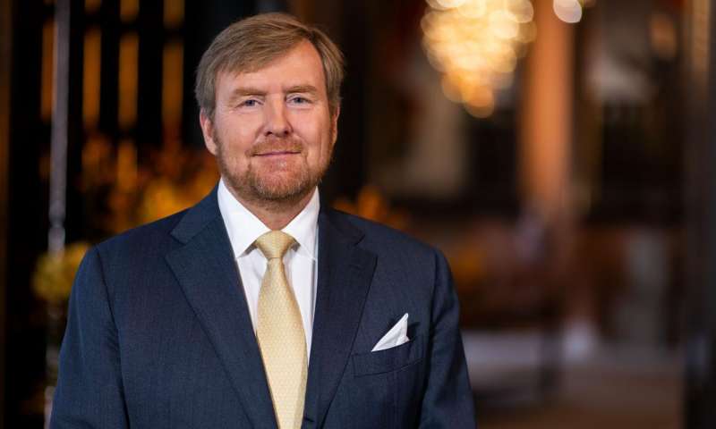 Koning Willem-Alexander en minister-president Mark Rutte in online ceremonie Four Freedoms Awards
